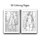 Cyberpunk Coloring Book   Adult Coloring Book   Girls Coloring Book