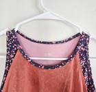 Athleta Girl Girls Orange Abstract Racerback Tank Scoop Neck Activewear 14-16