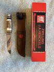 J a henckels Vtg Hunting Knife Hk-501 Hand Forged Made In Germany Unused Cond