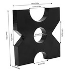 20 Ton Shop Hydraulic Press Bed Plates  H-frame Arbor 4 Notch 1 x 7 x 7  Set
