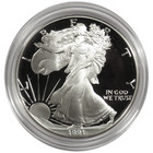 1991-s Proof  1 American Silver Eagle Box  Ogp   Coa