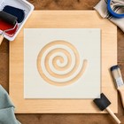 Spiral Reusable Mylar Stencil  10 Mil Plastic Paint Stencil For Crafts And Decor
