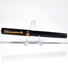Vintage Pilot Custom 72 Fountain Pen Black Fabric-etched 14k Hard Fine Nib Nos 