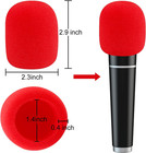Augshy Microphone Covers Foam 20 Pack Thick Handheld Stage Microphone Windscreen