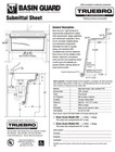 Truebro 82236 Basin-guard 42in Pvc White New Free Shipping 540257