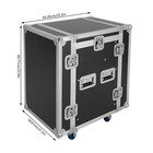 Pa Dj 10u Equipment Rack Mount Storage Road Case W slant Mixer Top Rack Concert