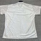 Vintage Football Jersey Shirt Men 2xl White Plain Blank Short Sleeve V-neck New
