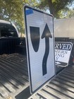 Vintage Street Sign  divided Highway  18  X 30  Free Shipping 10-61