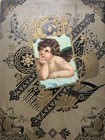 Victorian Scrapbook Album  16 Pages  Die Cuts  Flowers  Children  Newspaper Clip