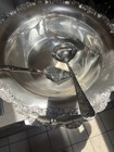 Vintage Silver Plated Punch Bowl   Tray Set ladel cake Server 12 Cups Towle 6975