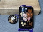 Japanese Antique Wooden Sorrel Maki-e Inro Pill Medicinebox Netsuke Lacquer Jp