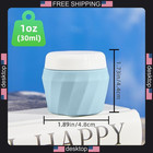 Silicone Travel Containers For Toiletries  Leak-proof 1oz Cream Jars  Green Set