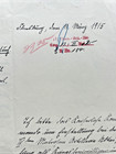 Genuine Ww1 German Document - Request To Join Iv Marine Artillery Division
