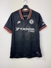 Pulisic  22 Chelsea Fc Nike Adult 2019 2020 Soccer Third Jersey Black Size M