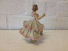 Vintage Antique German Dresden Porcelain Lace Figurine Dancer   Woman