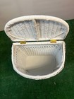 Stylish Wicker Laundry Hamper With Lid - Half Round Rattan Storage Basket