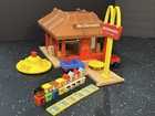 Vintage Playskool Familiar Places Mcdonald   s Playset  430 W  Accessories Clean
