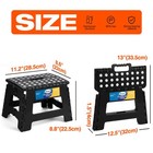 Korpai 9  Folding Step Stool For Adults kids nonslip Folding Stools With Port   