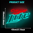 Miller Lite Beer Man Cave Garage Lighted Sign Like Neon Usb Power