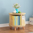 1-5 Tier Rotating Bookshelf 360  solid Wood Spinning Bookshelf Revolving Bookcase
