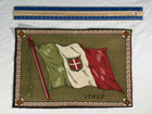 1910s Italy Large Antique Tobacco Flag Flannel Premium Cigar Cigarette Felt