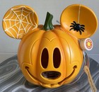 Disney Halloween Led Pumpkin Complete Set Of 5 Mickey Minnie Pluto Goofy Donald