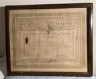 Gen  J Pershing Signed Us Army  Ww1 Distinguished Service Crosscitation Dsc     