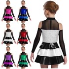 Kids Girls Dress Ballet Leotard Party Dancewear Competition Show Latin Rave