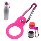 4pcs Water Bottle Silicone Holder Buckle Clip Hook Keychain Camping Outdoor Gear