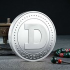 Dogecoin - Cryptocurrency Physical Silver Plated Coin - Shiba Inu 