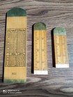 Rare Vintage  rabone  Brass And Wood Measuring Scales Of 60 s Made In England 