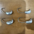 50 Unpainted Banana Sheep Tog Jigs  1 2oz 2x Black Nickel Hooks