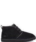 New  Ugg Men s Neumel Classic Fur Lined Suede Lace Up Chukka Boots  Black