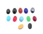 10 Pcs Cabochons Czech Glass Oval 4x6mm Flat Back Multi Color Cab145 No Hole