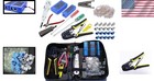 Durable Abs Network Cable Tester   Crimper Tool Kit With Impact Punch Down Tool