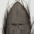 Vintage Papua New Guinea Sepik River Spirit Mask Hand Carved   Crosswary Feather