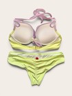 Y2k Victoria s Secret Bombshell Add 2 Cups Bikini Ruffle Push Up Swim Set