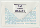 17 11 1978 Hong Kong Flown Cover - Rafm Ha36 - Flt  Lt  H b  Gray