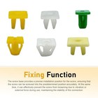 120 Pcs Grommet Screw Nuts  Nylon License Panel Screw Inserts  Expansion Rivet