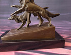 Bronze Statue Woman Crossbow Sculpture Hunter Marble Nude J b Diana Lady Dogs