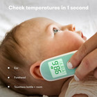 Thermometer  3-in-1 Infrared Thermometer For Ear  Forehead   Touchless  Fsa  Hsa