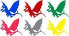 Vinyl Decal Truck Car Sticker Laptop - Kaiju Monster Godzilla King Ghidorah