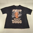 Snoop Doggy Dogg Rap Short Sleeve Crew Neck Shirt Mens Size Large L Black