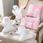 5 Pcs Halloween Ghost Throw Pillows Spooky Ghost Shape Stuffed Plush Pink