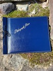 Lot Of 2 Vintage Photo Albums Unused Cord Bound Black Pages Mid Century