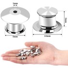 Decyool 100pcs Metal Locking Pin Backs  Pin Keepers For Badges   Brooches