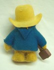 Vintage Rare Eden Toys Cute Paddington Bear Flocked Figure 2  Toy