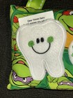 Custom Personalized    colton    Tooth Fairy Pillow   Tooth Pillow Tmnt Turtles