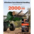 Uimoso 2000 4000 Lbs Clamp On Pallet Forks For Tractors 43  60  Bucket Forks