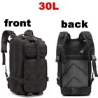 30l Outdoor Military Tactical Backpack Rucksack Camping Hiking Travel Bag Black